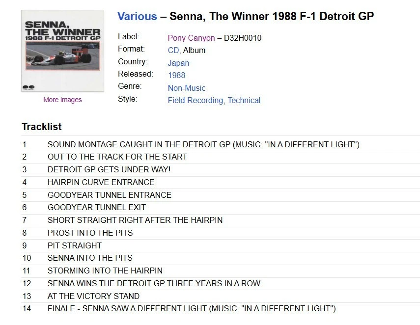 Ayrton Senna The Winner 1988 F-1 Detroit GP GRAND PRIX F1 AS NEW D32H0010 - Image 2 of 4