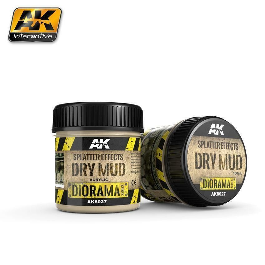 Splatter Effect: Dry Mud 100ml - AK Interactive Diorama Model Basing - Brand New - Image 8