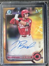 Boyd, Justin - 2022 Bowman Draft Chrome - Autograph - 48/50