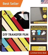 DTF Transfer Film A3 11.7x16.5 Inch - Anti-Static, 100 Sheets for Easy Crafting