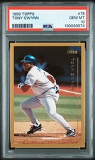 1999 TOPPS #75 TONY GWYNN PSA 10