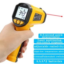 Infrarot Thermometer Pyrometer Temperaturmessgerät 50°C ~600°C- Profi IR Laser