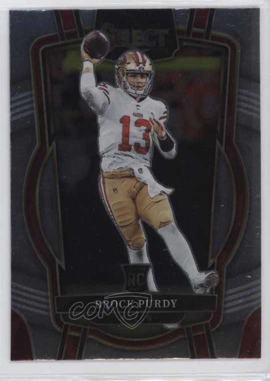 2022 Panini Select Club Level Brock Purdy #213 Rookie RC 09p1