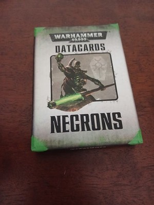 Warhammer 40.000 Necron Data Cards.