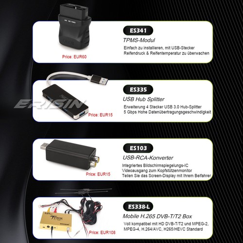 Autoradio Navi 8 core Android 13 per VW Passat Polo Jetta Sharan Golf 4 T5 Skoda - Foto 21 di 21