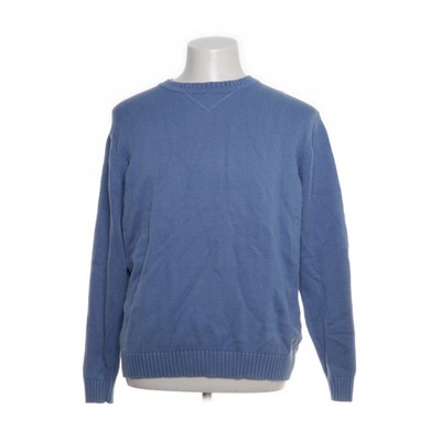 C. Comberti, Strickpullover, Größe: M, Blau, Baumwolle, Einfarbig #Eqs