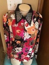 XLG HERMOSA CAMISA DE EXHIBICIÓN CON CREMALLERA