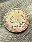 1909 Indian Head Penny Cent ~ Borderline Gem Lustrous XF+ Toned 2 Diamonds