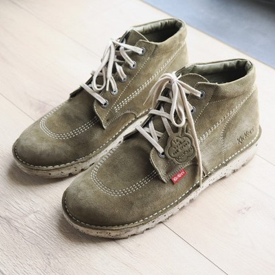 Kickers Kick High Wildleder Gruen