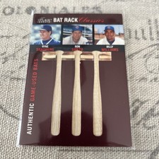 2003 Fleer Greats Triple Bat Rack Classics Sandberg Santo Williams Cubs HOF