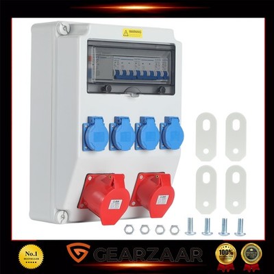 Baustromverteiler Steckfertig 16A 32A Baustromkasten mit FI&LS Schalter 230V CEE