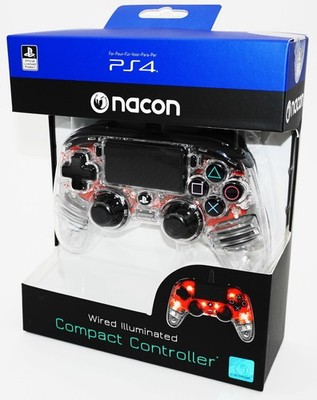 Nacon Controller / Gamepad - Compact Color Edition Transparent Rot - B-Ware