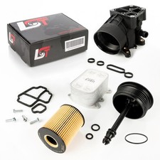 Gehäuse mit Ölkühler Ölfilter Kappe Dichtungen für SEAT IBIZA IV 4 1.2 TDI 75 PS