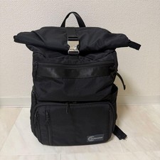 Endurance Ext  Camera Bag Black Rolltop Waterproof with Rain Cover Used Japan