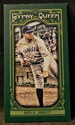 2013 TOPPS GYPSY QUEEN GREEN MINI #50 BABE RUTH 22/99