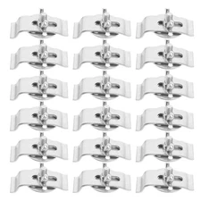 20 Pcs Stainless Steel Undermount Sink Clips Support Brackets for Bathroom Basin