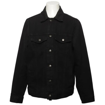 Pull & Bear, Jeansjacke, Herren, Größe: M, Schwarz, Einfarbig, Denim #Pdt