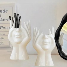 Paint Brush Holder,Ceramic Brush Organizer,Art Supply Organizer for desk,Smal...