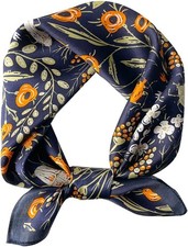 MEISEE 100 Mulberry Silk Scarfs Small Square Scarf 21" x 21" Neck Scarf Breatha