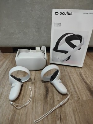  Meta Quest 2  128GB VR Bundle w/Elite Battery Strap Tested! WOW 