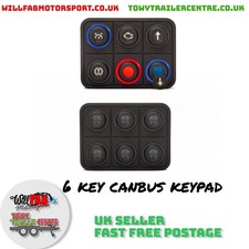 ECUMASTER 6 Key Way Canbus Keyboard Keypad Buttons - Link ECU, Motec, Haltech
