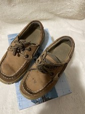 Sperry Bluefish LC Linen Oat Toddler 10
