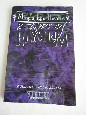 WW5012 White Wolf Vampire Mind's Eye Theatre Laws of Elysium Elder Playing Rules