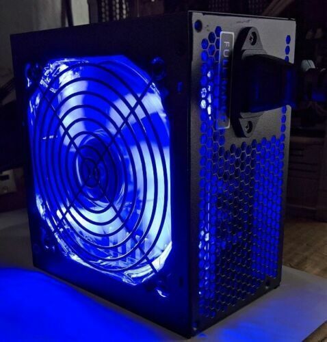 NEW Black Micro ATX USB 3.0 PC Tower Case W/ SHARK 1000W Blue LED Fan PCIe PSU - Picture 7 of 17