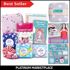 Complete First Period Bundle for Teens: Lillets Pads, Fun Snacks & Storage Bag