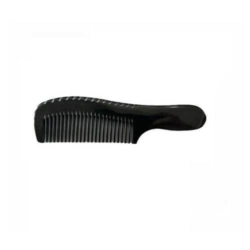Personalized logo-Black ox horn comb fine/wide tooth handle hair beard pet comb - Picture 7 of 10