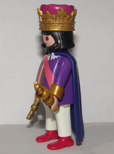 Playmobil Medieval King w/ blue layer, scepter & castle keys - C21 - Picture 3 of 4