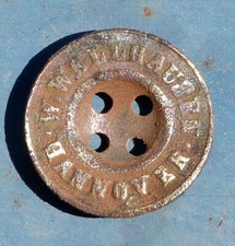 Original Historischer Knopf (Hemdenknopf Hosenknopf) Messing Wellhausen Hannover