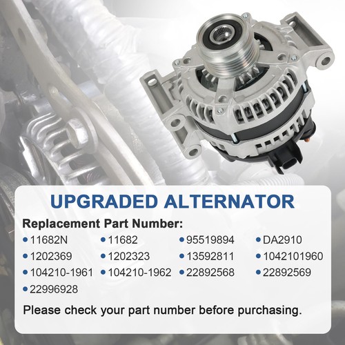150A CW Alternator For GMC Chevrolet Malibu 2013-2019 Blazer Impala Buick Regal  - Zdjęcie 11 z 12