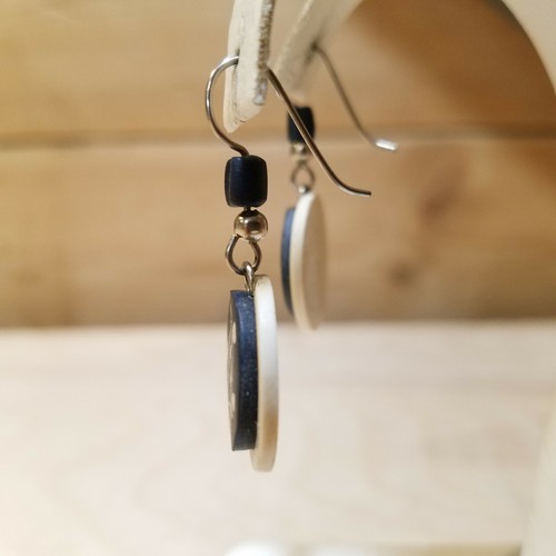 Pine Tree Holiday Earrings Winter Snow Costume Fashion Jewelry 3/4"- Swanky Barn - Picture 10 of 12