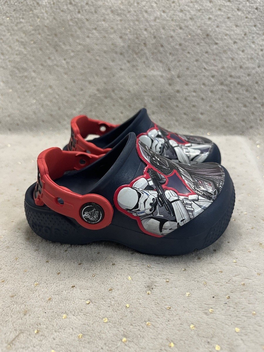 Crocs star Wars Darth Vader Navy & Red CROCBANDS Size C6 | eBay