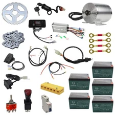 60V 2500W Brushless Electric Motor Kit Controller E Bike Quad Razor Dirt Scooter