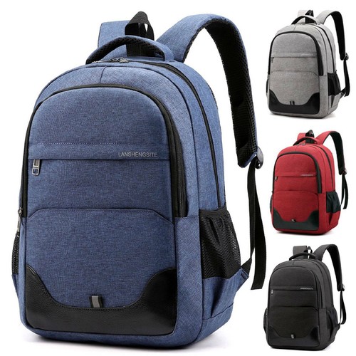 Mochila Hombre Lona Grande Trabajo Viaje Excursionismo Bolso Escolar  Deportes universitarios | eBay