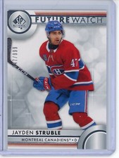 2023-24 SP Authentic Future Watch #195 JAYDEN STRUBLE Montreal Canadiens RC /999