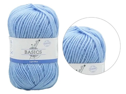 100g Malli Knitting Yarn 8 ply Acrylic Crochet Craft Soft Fine Thread Ball - Picture 47 of 101
