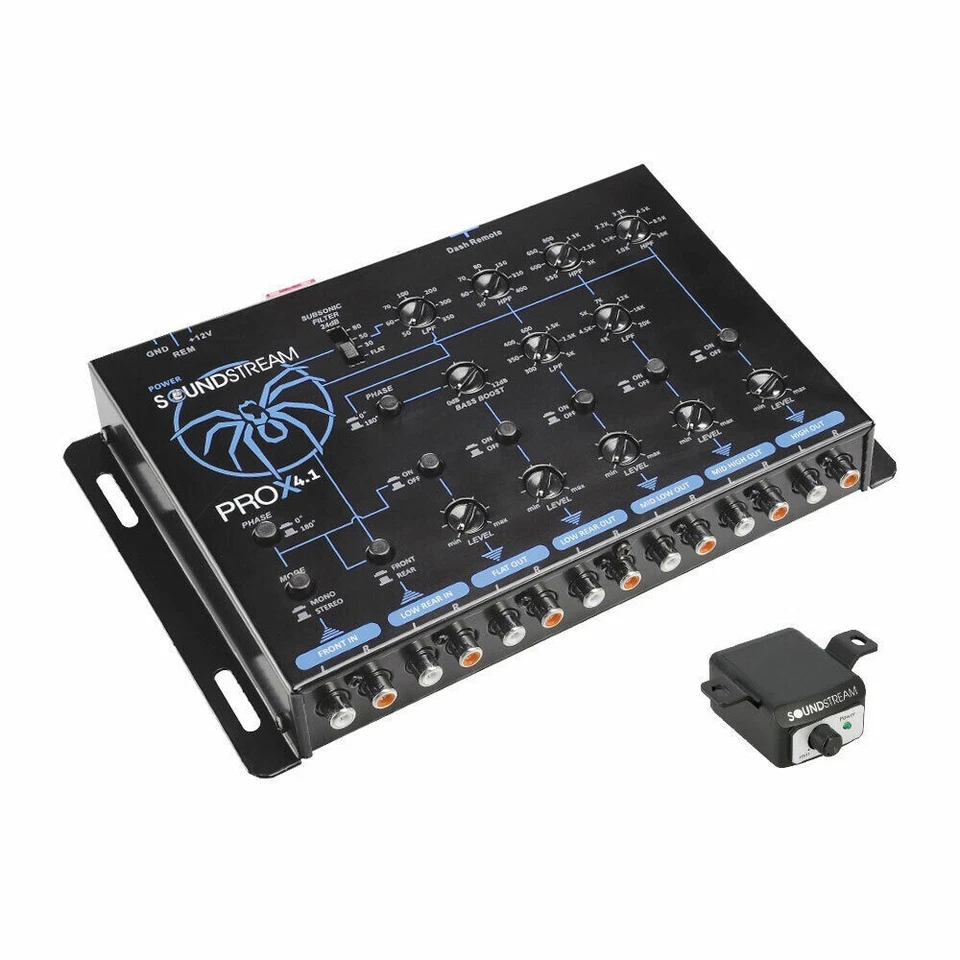 Soundstream PROX4.1 4-Way Electronic Bass Reconstruction Processor for High SPL - Image 2 of 4