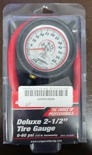 Longacre Pressure Gauge, Deluxe 0-60psi; Glow in the dark display