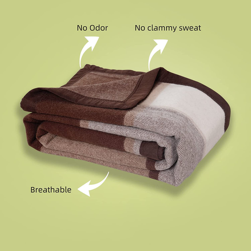 Pure Merino Wool Blanket Throw Queen Size, 100% Australian Natural Wool Bed Blan - Picture 4 of 9