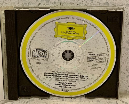 MOZART Violin Concertos Nos. 2 & 4 (CD, DG) Itzhak PERLMAN James LEVINE Vienna - 第 4/4 張圖片