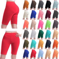 MixMatchy Basic Solid Cotton Active Yoga Biker Shorts