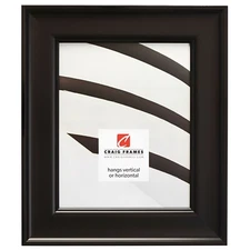 Craig Frames Resilience, 2 Inch Wide Contemporary Satin Black Picture Frame