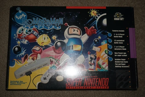 Super Bomberman Party Pak (Super Nintendo SNES) NEW Factory Sealed
