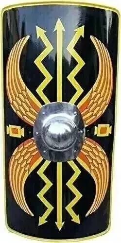 Roman Heater Shield Legion Scutum Function Armor Steel Shield 28 inches - Picture 1 of 4