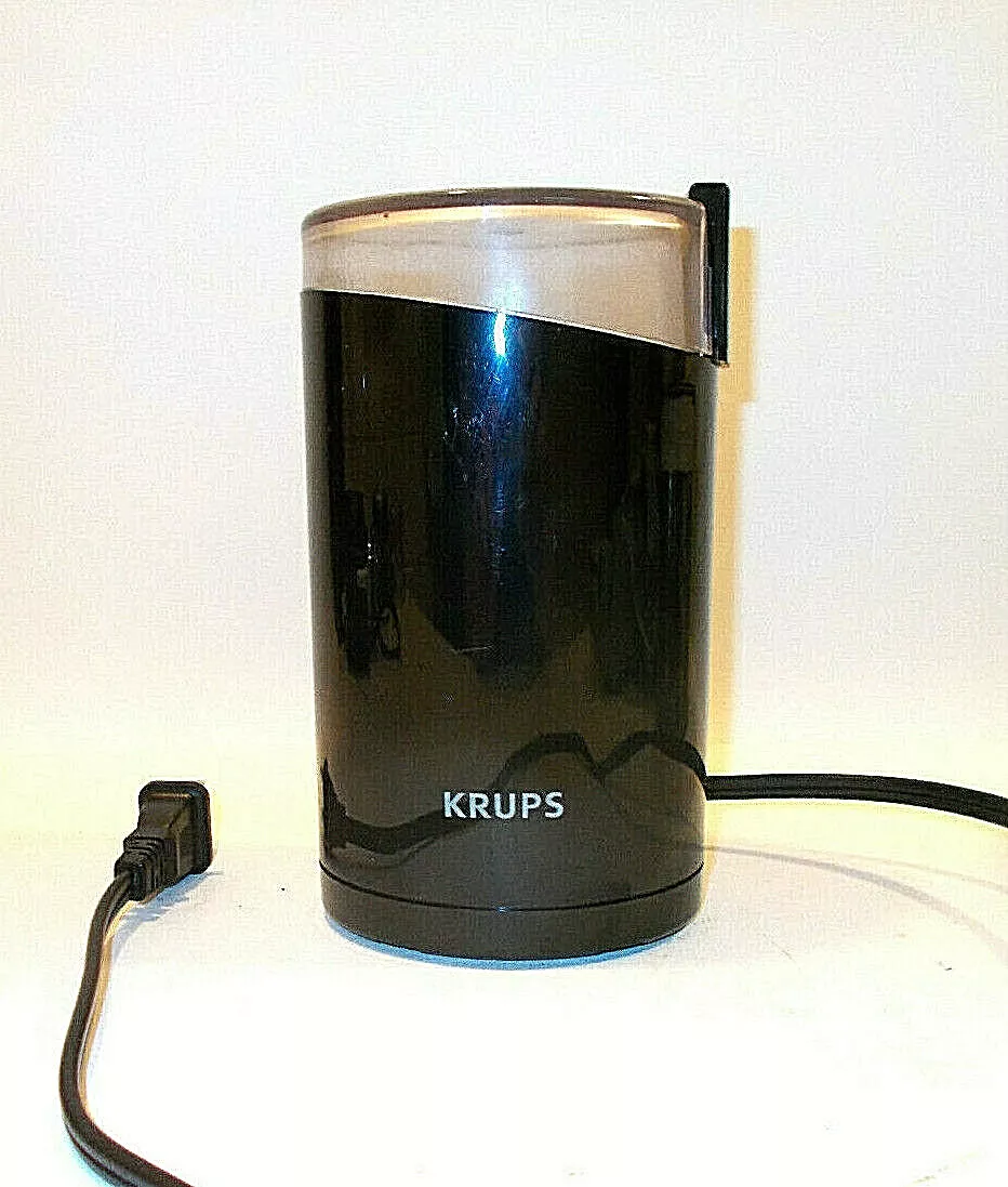 Krups f203 electric spice and coffee grinder with stainless steel top blades