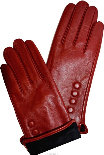 Woman's Leather winter Gloves Leather gloves. Size S, M, L, XL. Dress Gloves - Picture 52 of 65