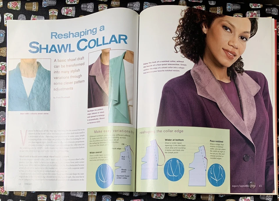 Threads Magazine "For People Who Love To Sew" Back Issue from SEPT 2004 #114 Foto 2 de 4